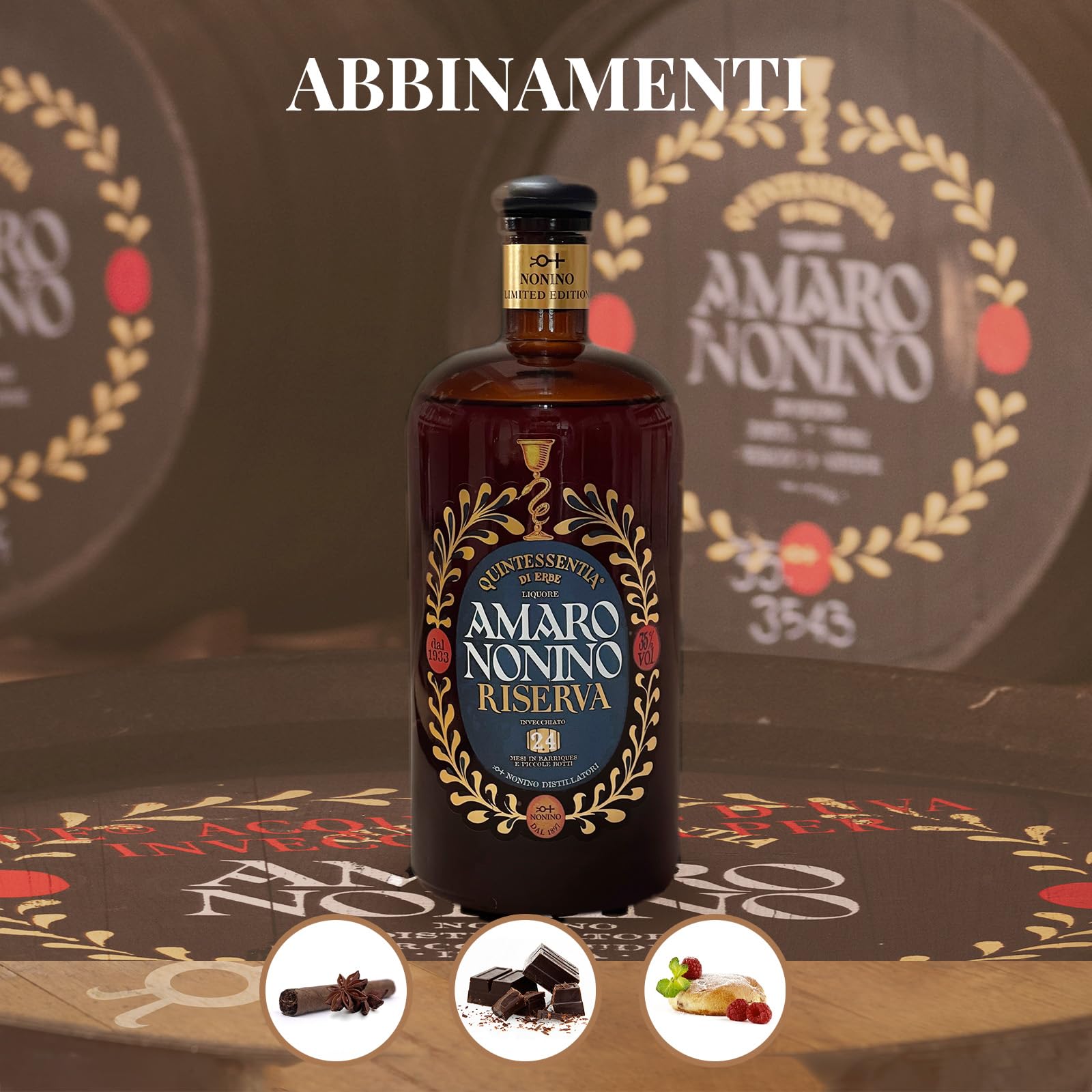 nonino-amaro-quintessentia-riserva-24-mesi-liquore-amaro-italiano-700-ml-35-vol- image 5