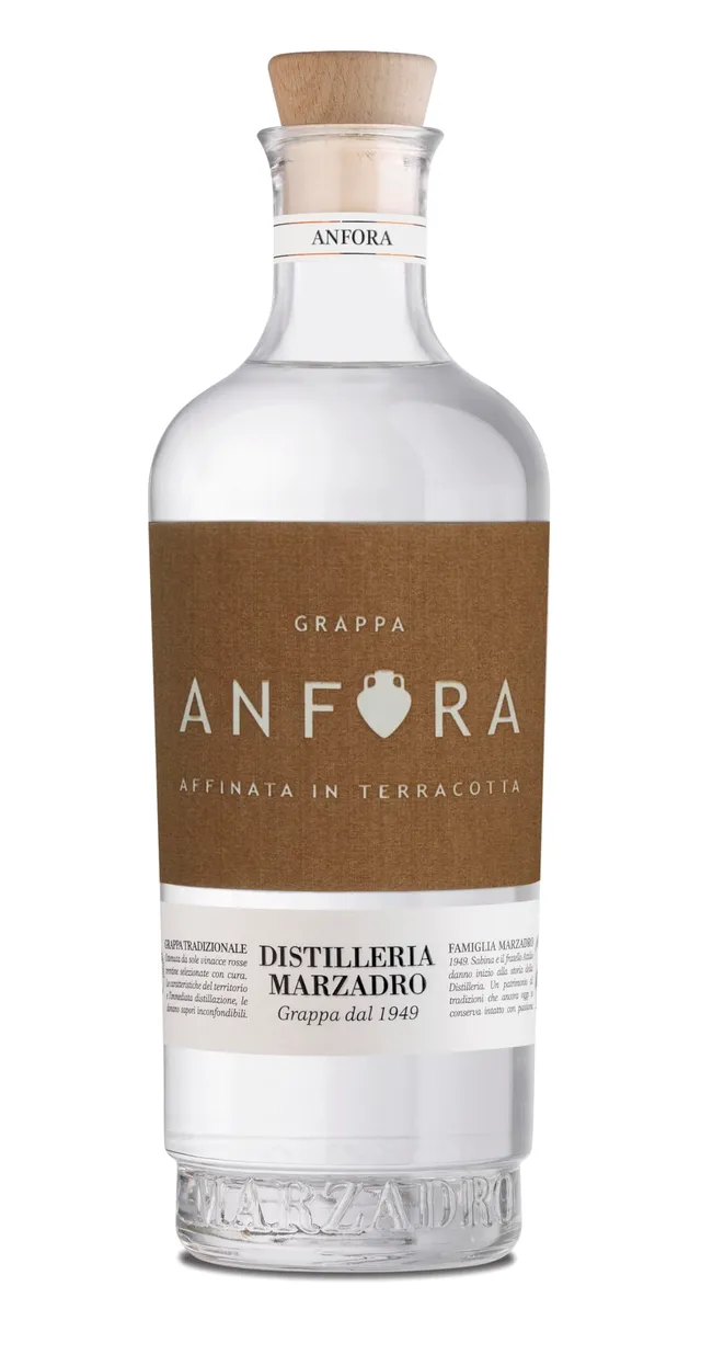 marzadro-grappa-anfora-affinata-10-mesi-in-terracotta-700ml image 1
