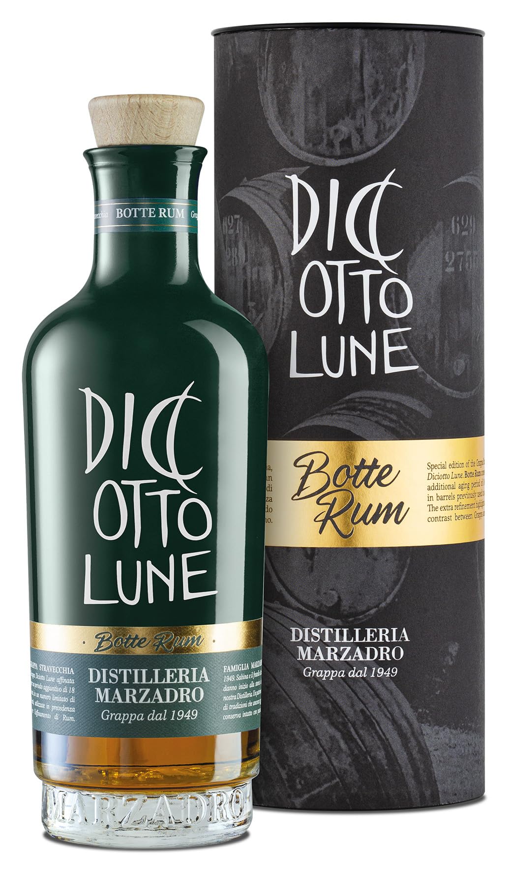 marzadro-grappa-diciotto-lune-riserva-rum-50cl image 1