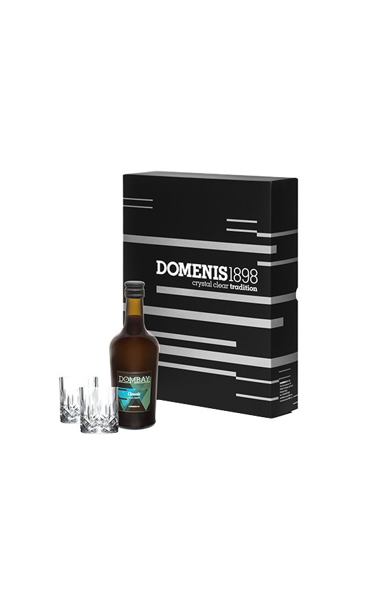 domenis1898-dombay-classic-crema-con-due-bicchieri-in-cristallo image 1