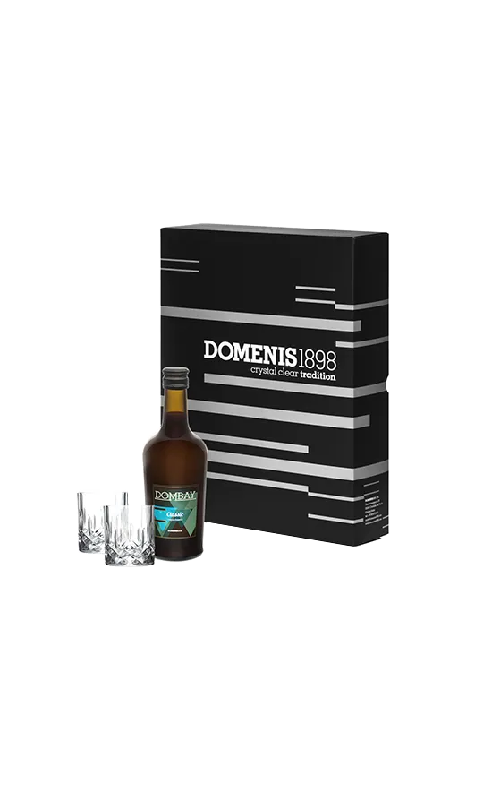 domenis1898-dombay-classic-crema-con-due-bicchieri-in-cristallo image 1