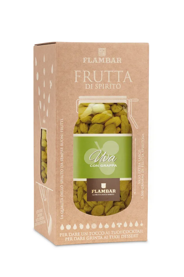 flambar-mescita-uva-con-grappa-mazzetti-frutta-al-liquore image 1