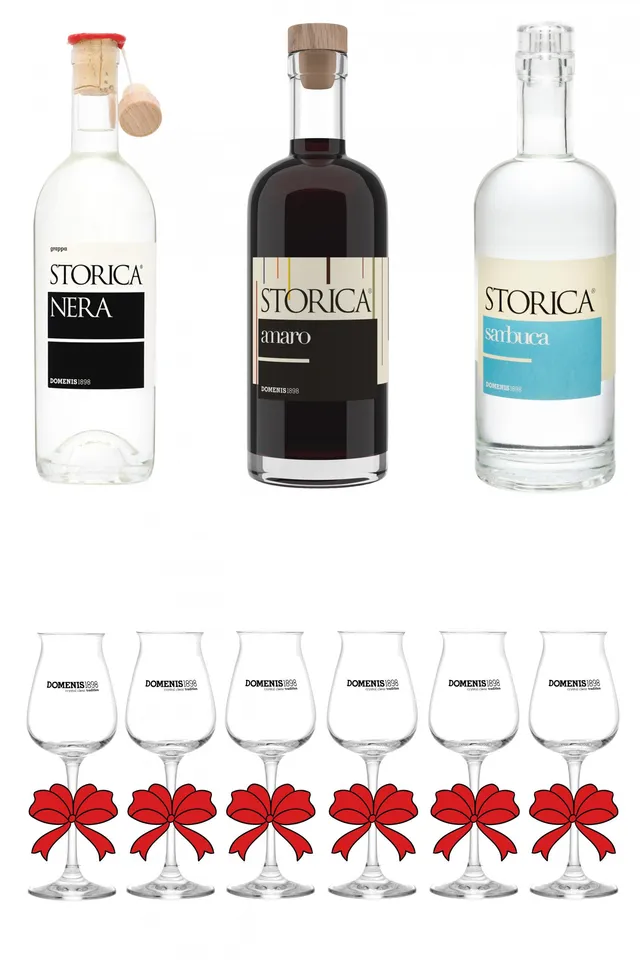 domenis1898-the-basics-trio-storica-con-set-calici-tulipano-in-regalo image 1