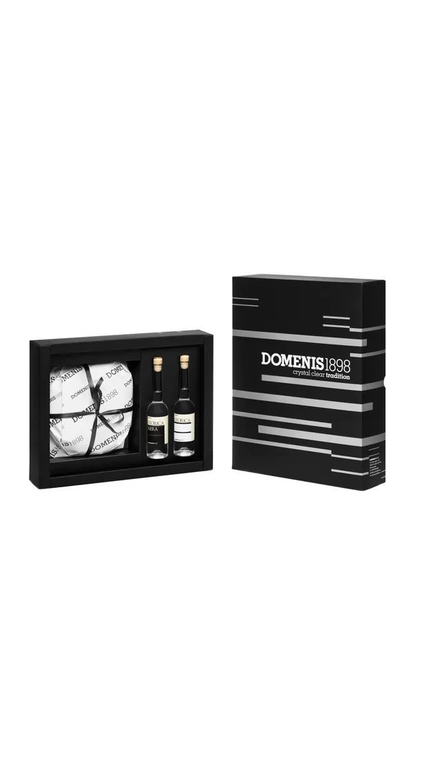 domenis1898-storica-cofanetto-con-gubana-500g-storica-bianca-10cl-storica-nera-1 image 1