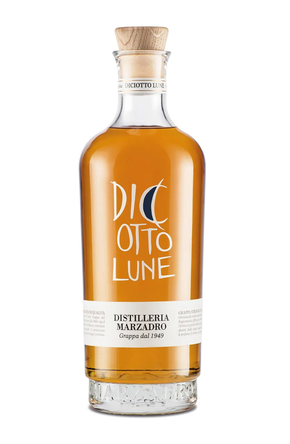 marzadro-grappa-le-diciotto-lune-invecchiata-18-mesi-700-ml image 1