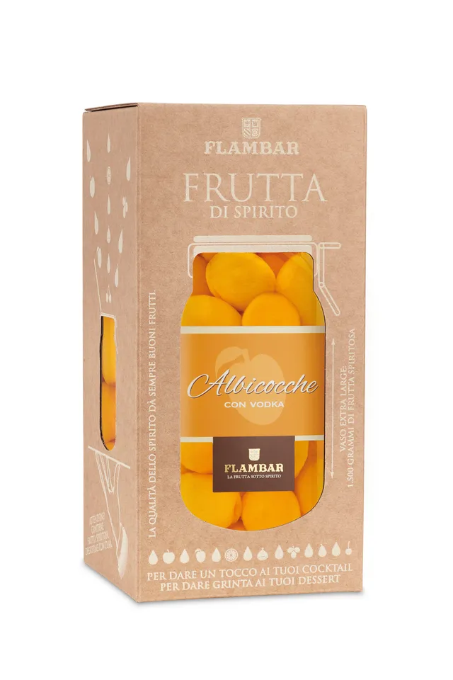 flambar-mescita-albicocche-con-vodka-frutta-al-liquore-da-pasticceria image 1