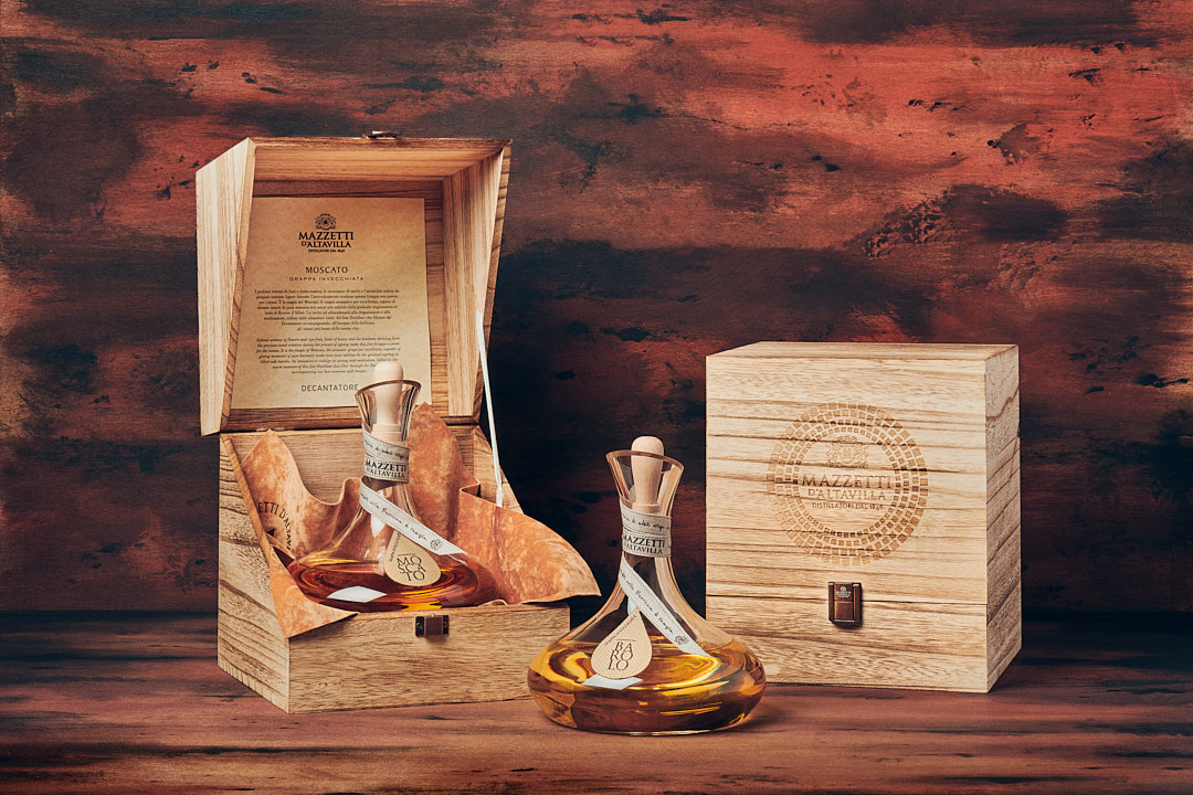 mazzetti-d-altavilla-decantatore-in-cofanetto-di-legno-decanter-in-vetro-soffiat image 4